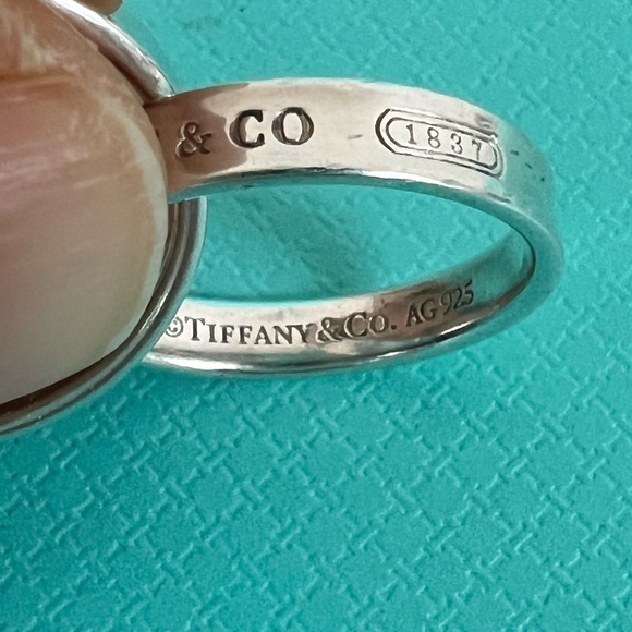 🔴Authentic TIFFANY & CO 1837 VintageSterling Silver Interlocking Circles Ring🔴 - Picture 7 of 11